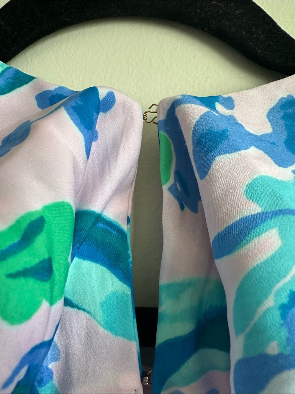 Lilly Pulitzer Rory Dress Sweet Pea Floral Print Womens 2 Pink Green Blue - Picture 6 of 11